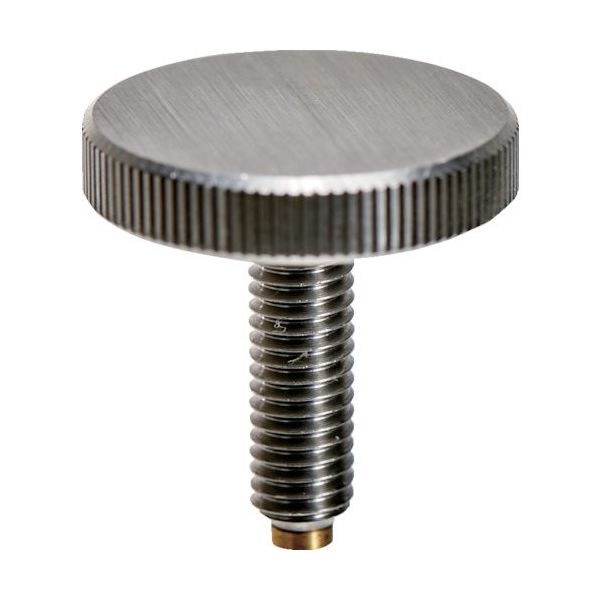 トラスコ中山 TRUSCO 黄銅パッド付ローレットノブ ステンレス M3X6 TKKPB-M3X6S 1個 257-8584（直送品）