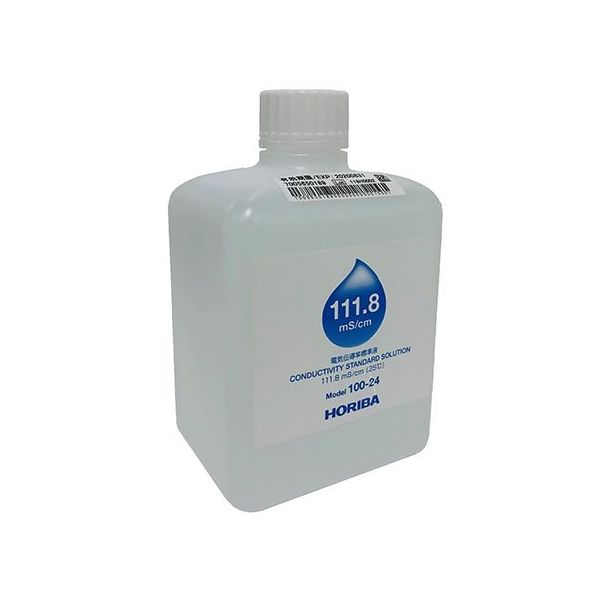 堀場製作所 電気伝導率標準液 111.8mS/cm 500mL 100-24 1本 64-3991-81（直送品）