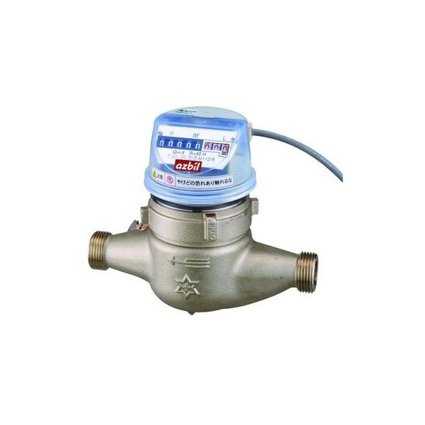 アズビル金門 温水メーター パルス発信式接線流羽根車式 金具無 上水ネジ GKHA-カナグナシ-32A-100LP 1個（直送品）