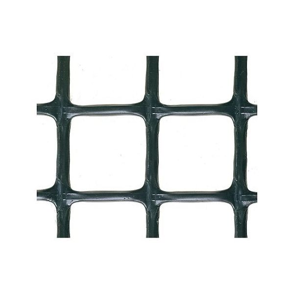 トリカルネット土木用 高密度ポリエチレン Nー34黒 ピッチ34mm×34mm 幅1240mm×長さ50m 64-4312-02 1巻（直送品）