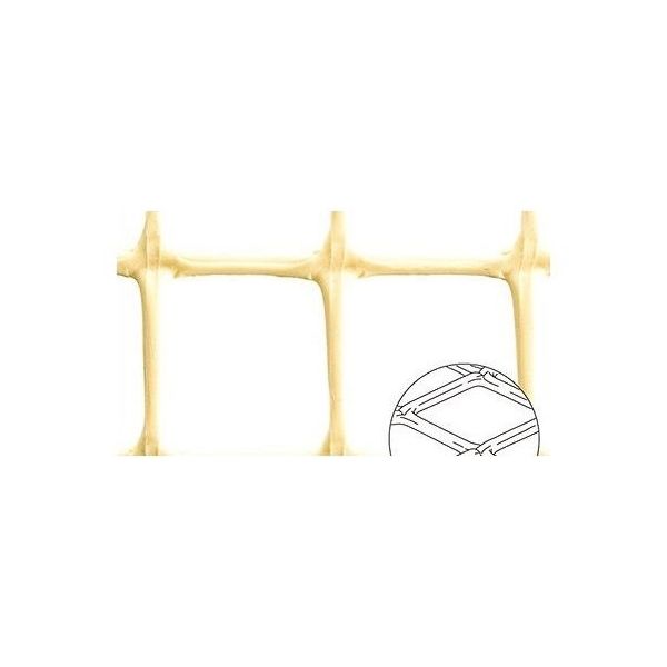 アズワン トリカルネット産業用 HD Nー28アイボリー ピッチ25mm×25mm 幅1m×長さ50m 64-4313-49 1巻（直送品）