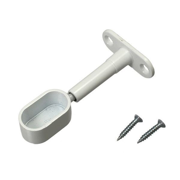 アイワ金属 アジャストブラケットエンド ホワイト AP-1510W 1個 64-5084-03（直送品）