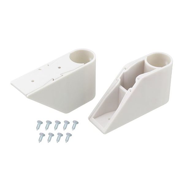 アイワ金属 KINOBO シェルフブラケット ホワイト 2個入 AP-3022W 1個(2個) 64-5084-84（直送品）