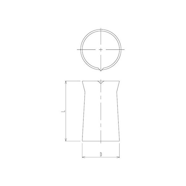 旭製作所 石英コニカルビーカー 50mL 1004-50 1個 64-5086-69（直送品）