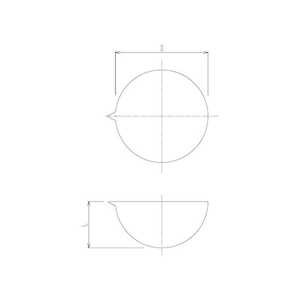旭製作所 石英蒸発皿 1024 64-5086
