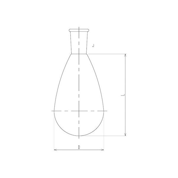 旭製作所 石英ナス形フラスコ スリ付 1000mL 1102-06 1個 64-5087-31（直送品）
