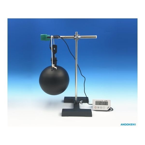 安藤計器製工所 黒球温度計セット Φ150mm 高精度デジタル温度計 CK-SETII-D 1個 64-5229-93（直送品）