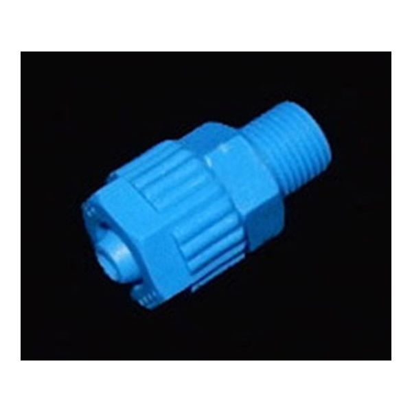 アイシス PP R1/8オスネジ付きチューブロックアダプター 6×8mm 64-5266-73 1袋(10個)（直送品）