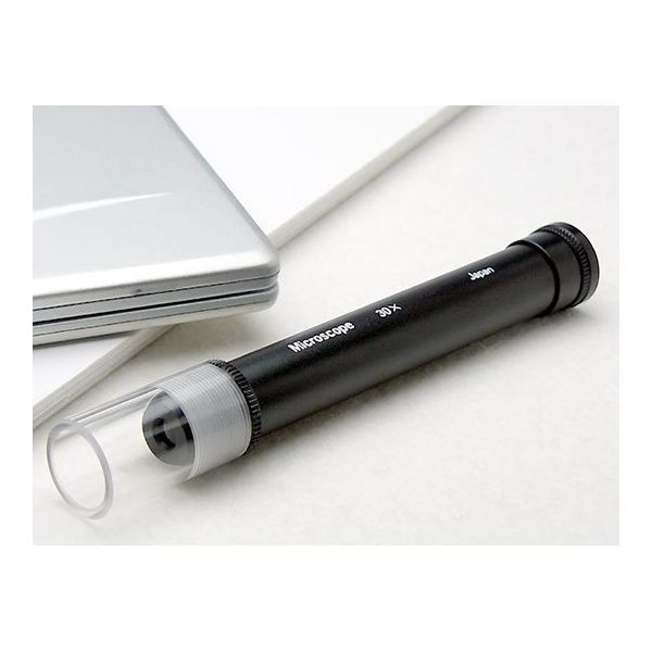 クリアー光学 ペン型マイクロスコープ 30倍 倒立像 M-30N 1個 64-5274-65（直送品）