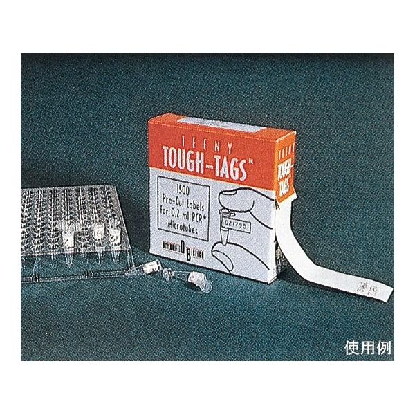 Diversified Biotech 0.2mLPCRチューブ用 タフタッグ ロールタイプ ホワイト TT-TNY 1箱(1500ラベル)（直送品）