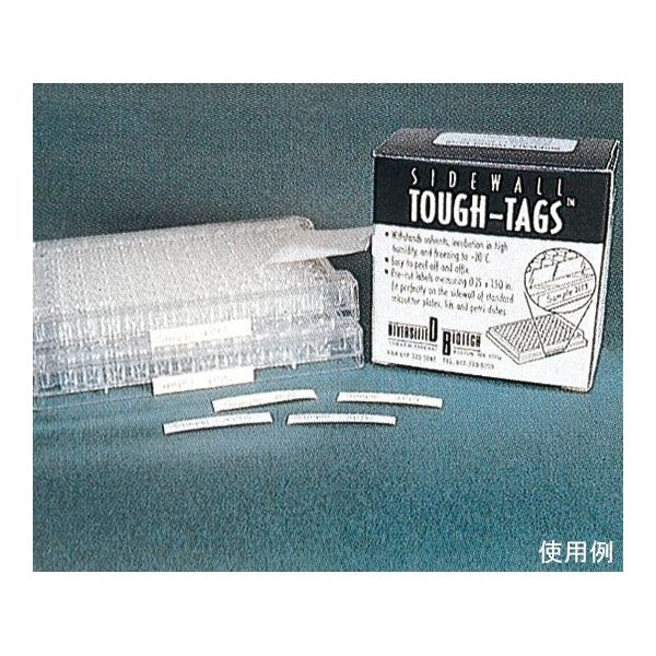マイクロプレート・シャーレ用 タフタッグ ロールタイプ ホワイト TT-SWALL 1箱(1000ラベル)（直送品）