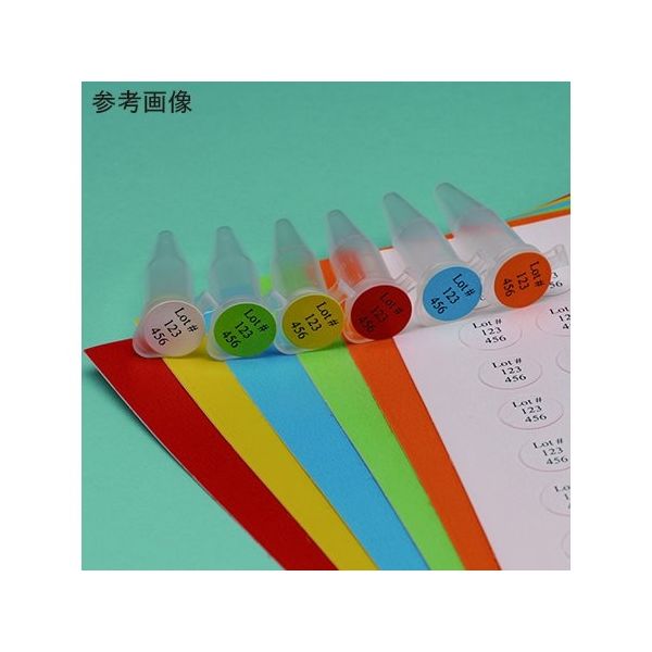 φ9.5mmタフスポット(0.5/1.5mLチューブ用) シートタイプ レッド SPOT-1400 1個(3840枚)（直送品）