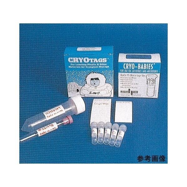 1.5mLチューブ用 クライオベイビー ロールタイプ ブルー CRY-1000-B 1箱(1000ラベル)（直送品）