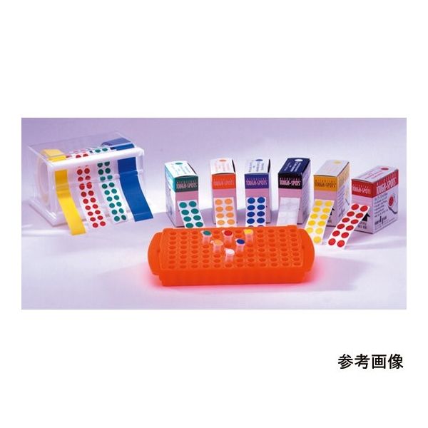 φ13mmタフスポット(1.5/2.0mLチューブ用) ゴールド T-SPOTS-50D 1個(1000ラベル)（直送品）