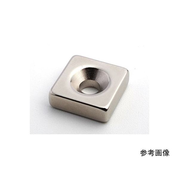 二六製作所 ネオジム 25×25×6ーM6皿穴(N40SH)2個入 NK104 1個(2個) 64-5402-71（直送品）