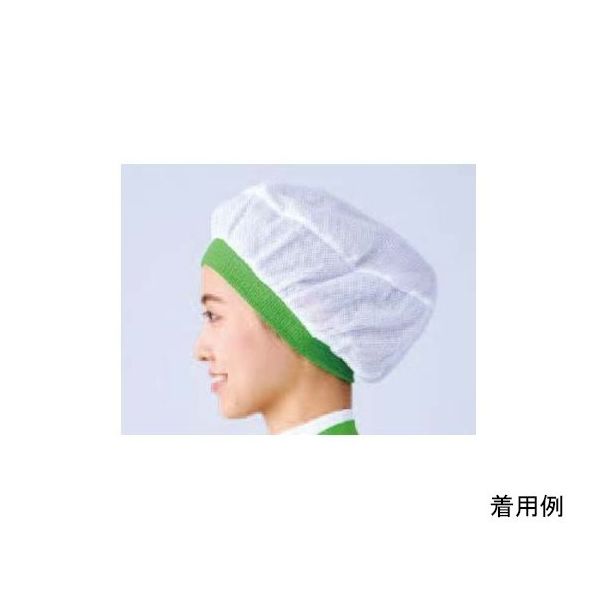ワコウ ネットバンドキャップ ライム C1400-22 1枚 64-6226-78（直送品）