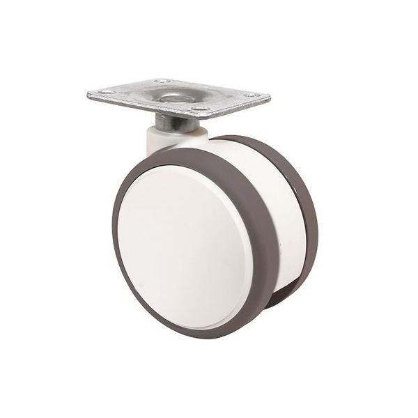 東海キャスター 双輪キャスター φ50 自在 プレート式