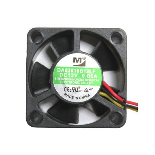 ワイドワーク Lowスピード 2ボールベアリング 30mm角厚さ10mm DC12V DA03010B12LF 1個 64-8272-41（直送品）