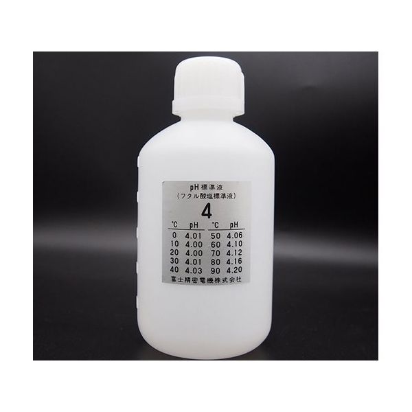 富士精密電機 pH4標準液 CAS No.877ー24ー7 pH4S 1本 64-8852-06（直送品）