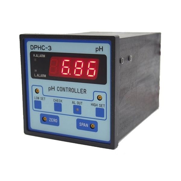 富士精密電機 パネル型 pH指示調節計(DIN96小型デジタル)AC100V電源 DC4~20mA絶縁出力 DPHC-3-21 1台（直送品）