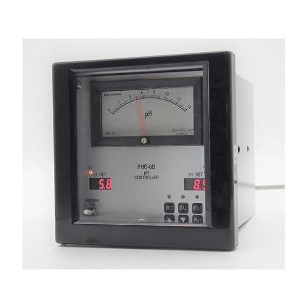 富士精密電機 パネル型 pH指示調節計(デジタル・アナログ 両方表示)±100mV 非絶縁出力 PHC-6B-11 1台（直送品）