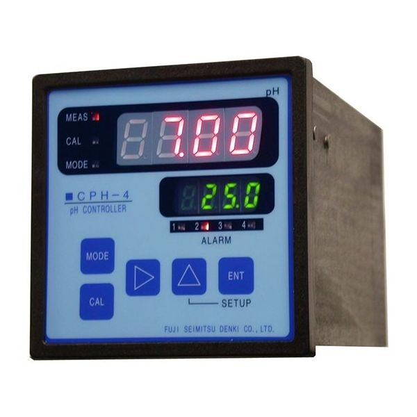 富士精密電機 パネル型 自動校正機能付きpH指示調節計 警報設定2設定 DC4~20mA絶縁出力 CPH-4B-1 1台（直送品）