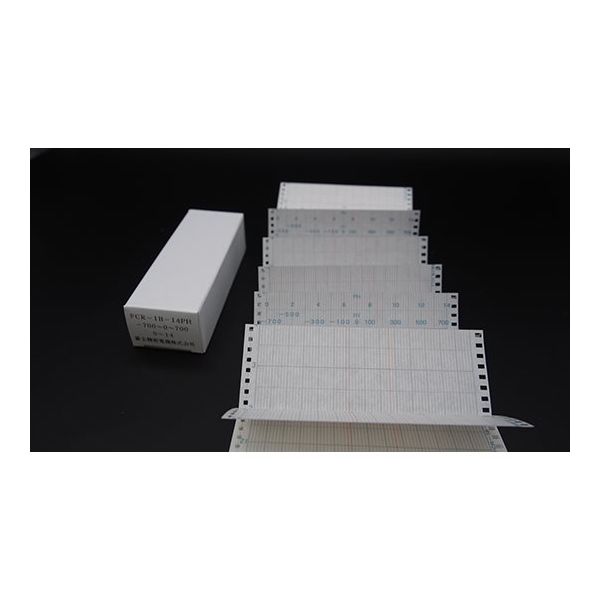 富士精密電機 pH指示記録調節計用記録紙 （FCR-1B用） FCR-1B-14PH 1箱（12個） 64-8853-19（直送品）