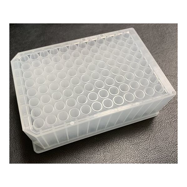 ステム 96穴ディーププレート 丸穴・丸底 (完全独立型タイプ) 滅菌済 8個包装 32個/箱 P96DR5S 1箱(32個)（直送品）