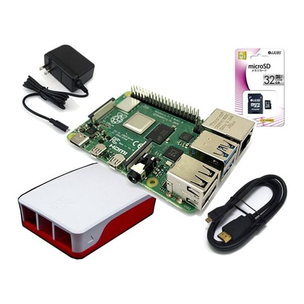 共立電子産業 Raspberry Pi 4B (8GB) スターターセット/レギュラー RASPi4-RGL8GB 1セット  64-8876-45（直送品）