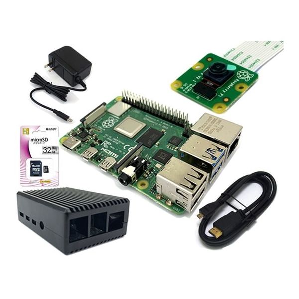 Raspberry Pi 4 (技適8Gモデル) Model B カメラセット 共立電子産業 Raspberry Pi 4B (8GB) スターターセット/カメラ