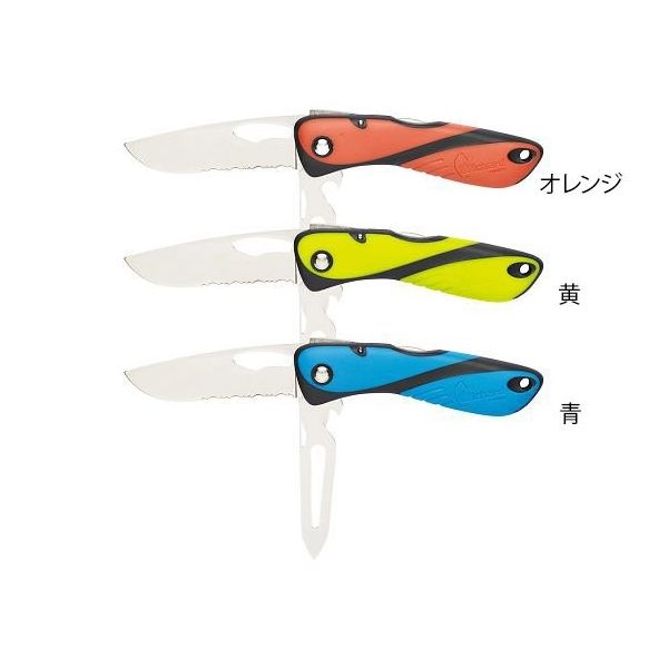 アズワン オフショアーナイフ オレンジ 鋸歯状ブレードナイフ・スパイキー付 64-8887-93 1個（直送品）