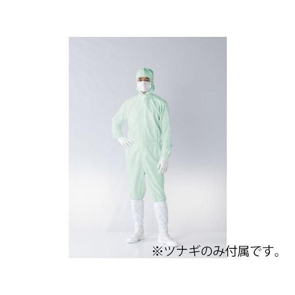 東洋リントフリー フード一体ツナギ服 グリーン 5L FH197C-03 1着 64-8902-30（直送品）