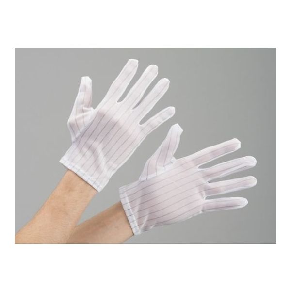 東洋リントフリー 帯電防止グローブ 白 10双入 L FZ752C-01 1袋(10双) 64-8903-45（直送品）