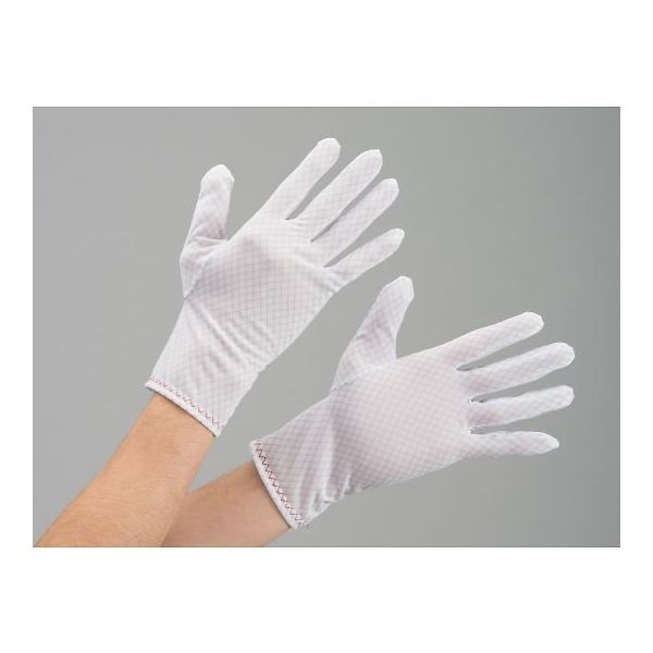 東洋リントフリー 帯電防止グローブ 白 10双入 L FZ715C-01 1袋(10双) 64-8903-41（直送品）