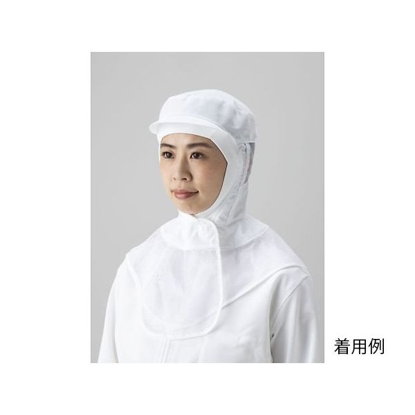 東洋リントフリー 毛髪落下防止フード 白 L JL4251-01 1枚 64-8905-42（直送品）
