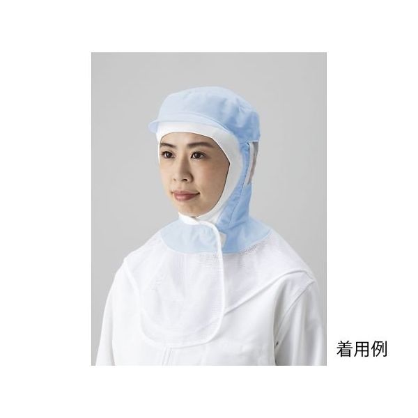 東洋リントフリー 毛髪落下防止フード 青 L JL4251-02 1枚 64-8905-46（直送品）