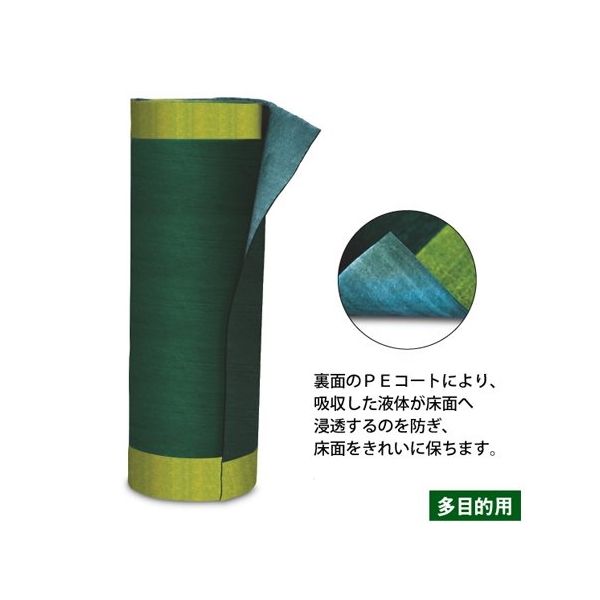 湘南ワイパーサプライ Oilguard ロール 薬品用 幅100cm×長さ20m×厚み約4mm 721027 1巻 64-8910-28（直送品）