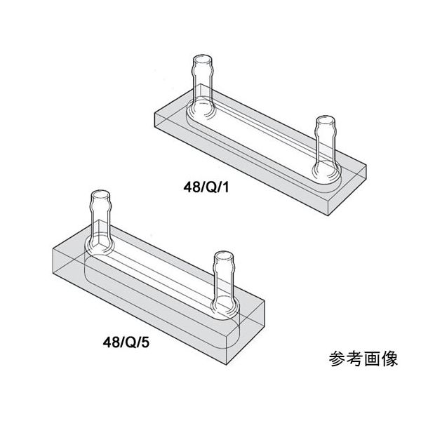 Starna Scientific 短光路フロー石英セル 光路長:0.5mm 0.075mL 48-4/Q/0.5 64-8936-02（直送品）