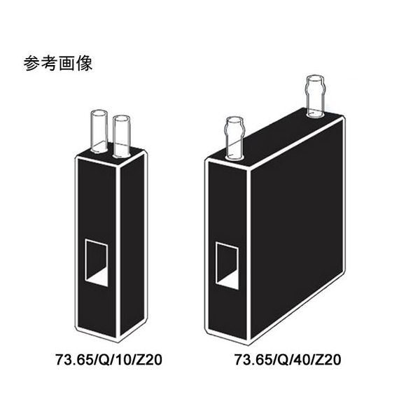 大型窓ディゾリューションフロー石英セル チューブ接続口付き
