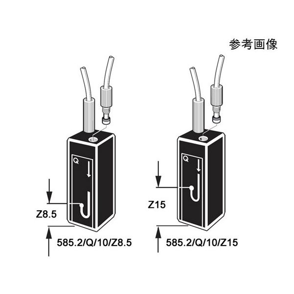 丸窓サブマイクロフロー石英セル M6メスねじ付き 光路長:10mm Z高さ:8.5mm 0.032mL 585.2/Q/10/Z8.5 1個（直送品）