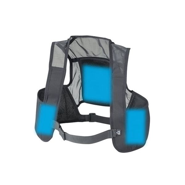 日本緑十字社 ピタッと冷却ベスト 標準パッケージ XLサイズ ブラック 胸回り115×145cm 375669 1枚 64-8948-25（直送品）