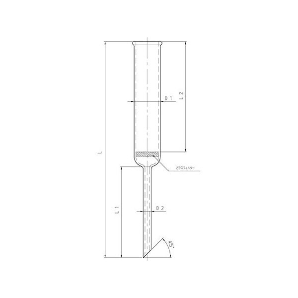 旭製作所 ガラスろ過器 アーリン形 Φ20 並目 3926-15G/2 1個 64-9047-82（直送品）