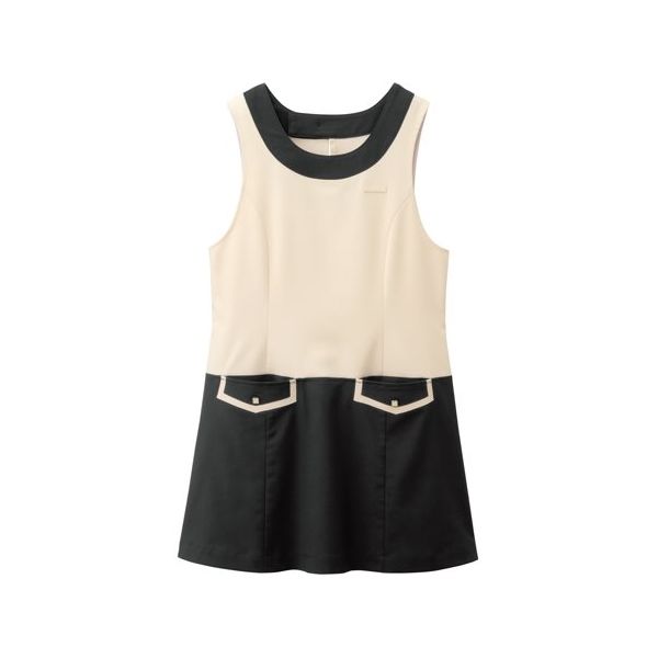 ボストン商会 エプロンドレス ベージュ M 00912 1枚 64-9066-65（直送品）