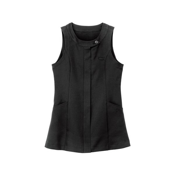 ボストン商会 ベストエプロン クロ 15 00918 1枚 64-9066-73（直送品）