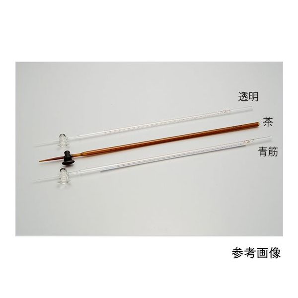 宮原計量器製作所 透明ビュレット ガラス活栓 25mL bt10-25 1個 64-9088-50（直送品）