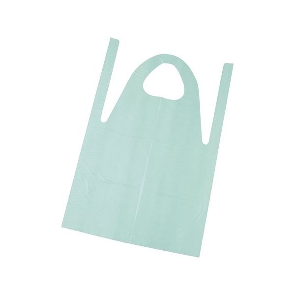 丸善化工 ローコスエプロン ショート 50枚入 グリーン SEPE403 1袋(50枚) 64-9286-55（直送品）