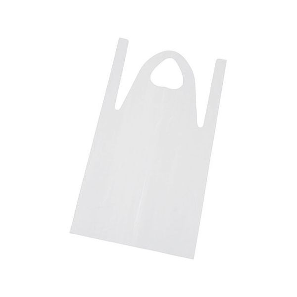 丸善化工 ローコスエプロン ロング 50枚入 ホワイト SEPE501 1袋(50枚) 64-9286-92（直送品）