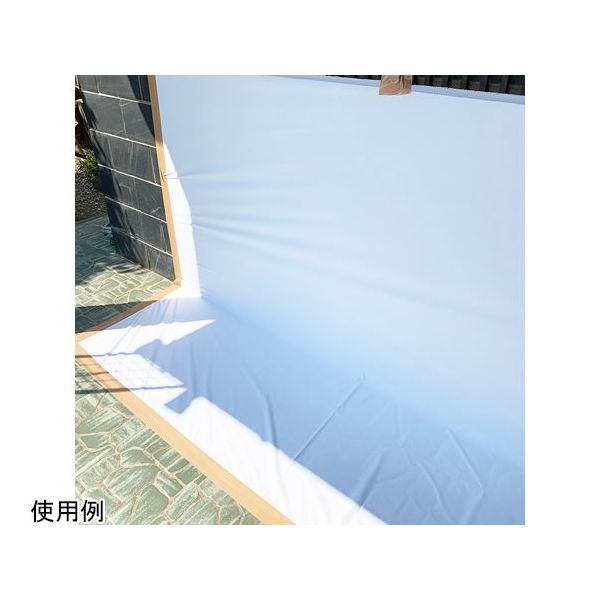 アズワン 超強力台風防水シート(超強力防水生地) 台風 白 幅1460mm×長さ38m 64-9303-47 1枚（直送品）
