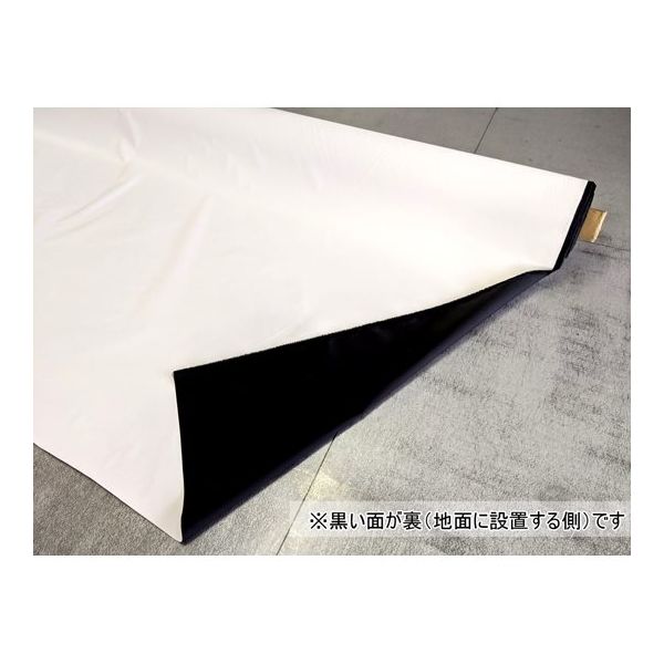 アズワン 超強力台風防水シート(超強力防水生地) 裏地黒Ver. 台風 幅1460mm×長さ40m 64-9303-97 1枚（直送品）