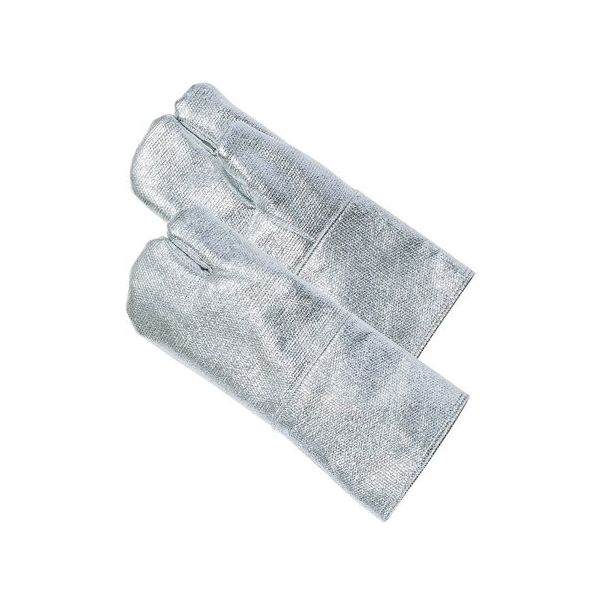 帝健 カーマロンRアルミ蒸着耐熱手袋(3本指ミトン) 35cm RGT27 1双 64-9331-80（直送品）